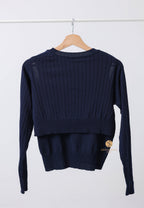 2 Way Cape Layered Knit