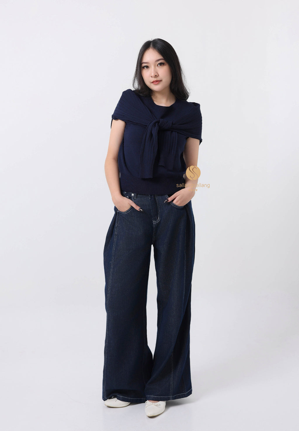 2 Way Cape Layered Knit