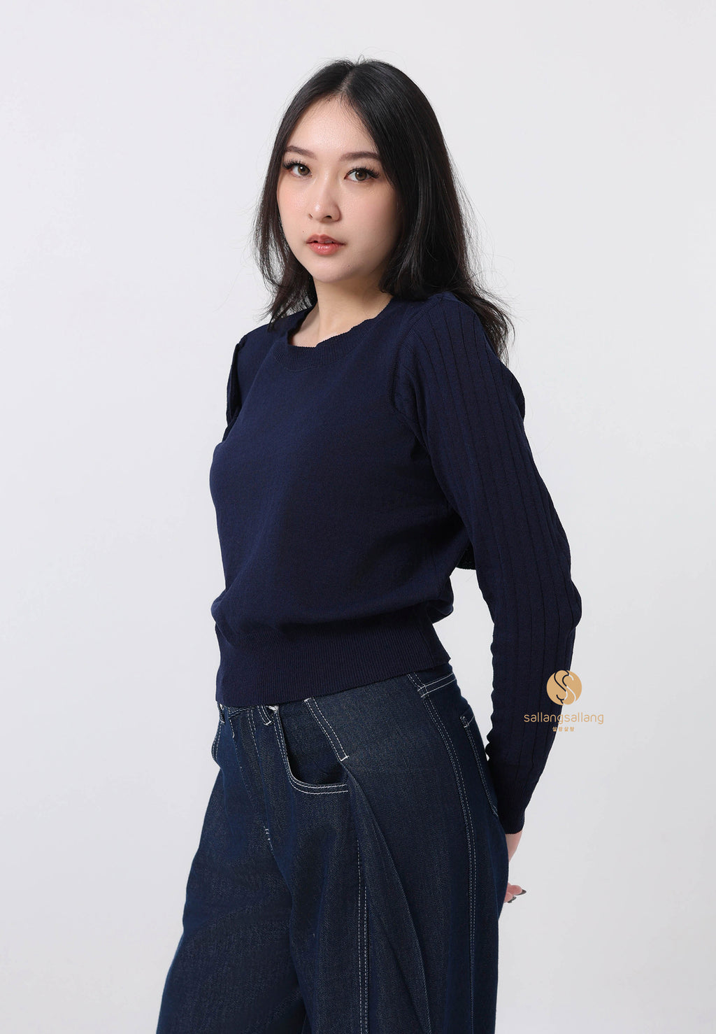 2 Way Cape Layered Knit