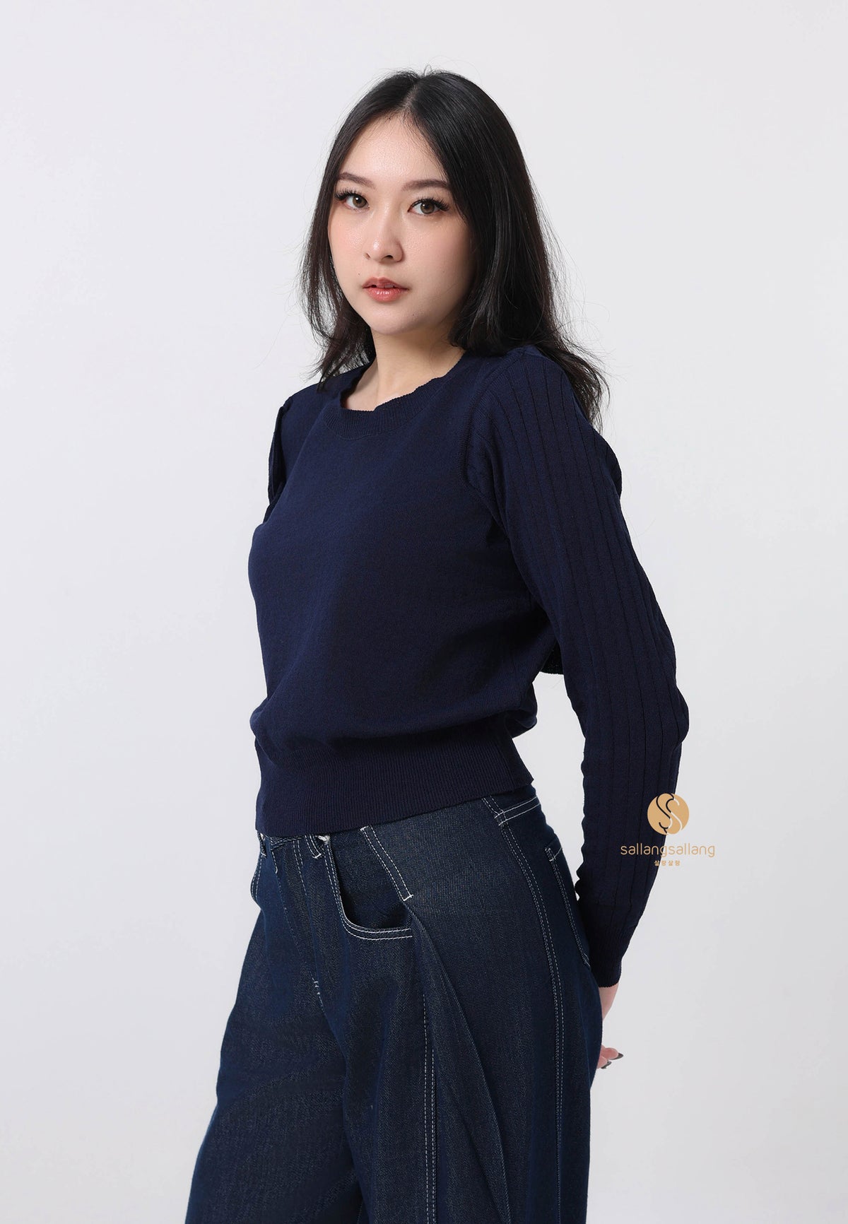 2 Way Cape Layered Knit