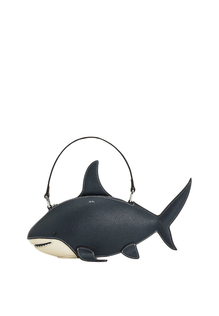 Nerys Shark Look Top Handle Bag - Dark Blue