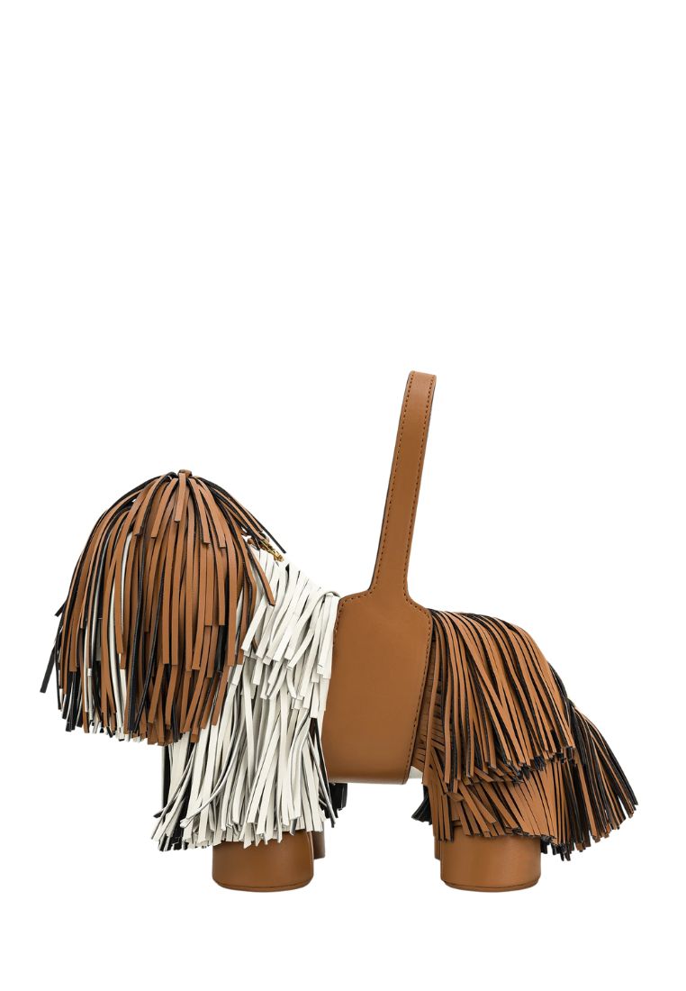 Nita Puppy Shape Handbag - Brown