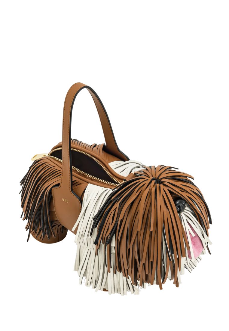 Nita Puppy Shape Handbag - Brown