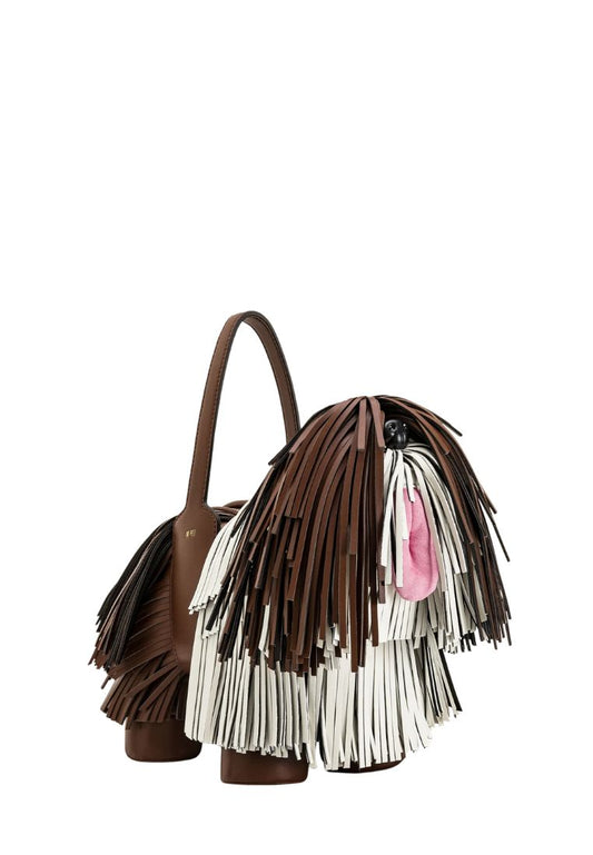 Nita Puppy Shape Handbag - Caramel Brown