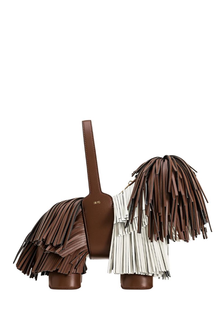 Nita Puppy Shape Handbag - Caramel Brown