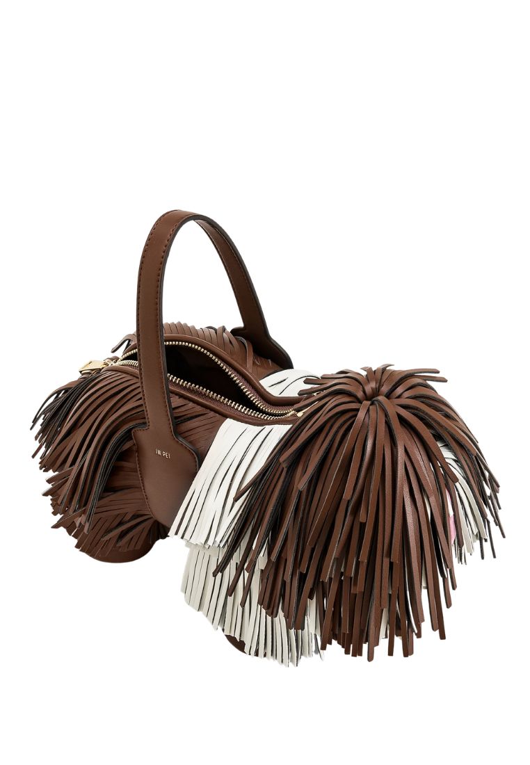Nita Puppy Shape Handbag - Caramel Brown