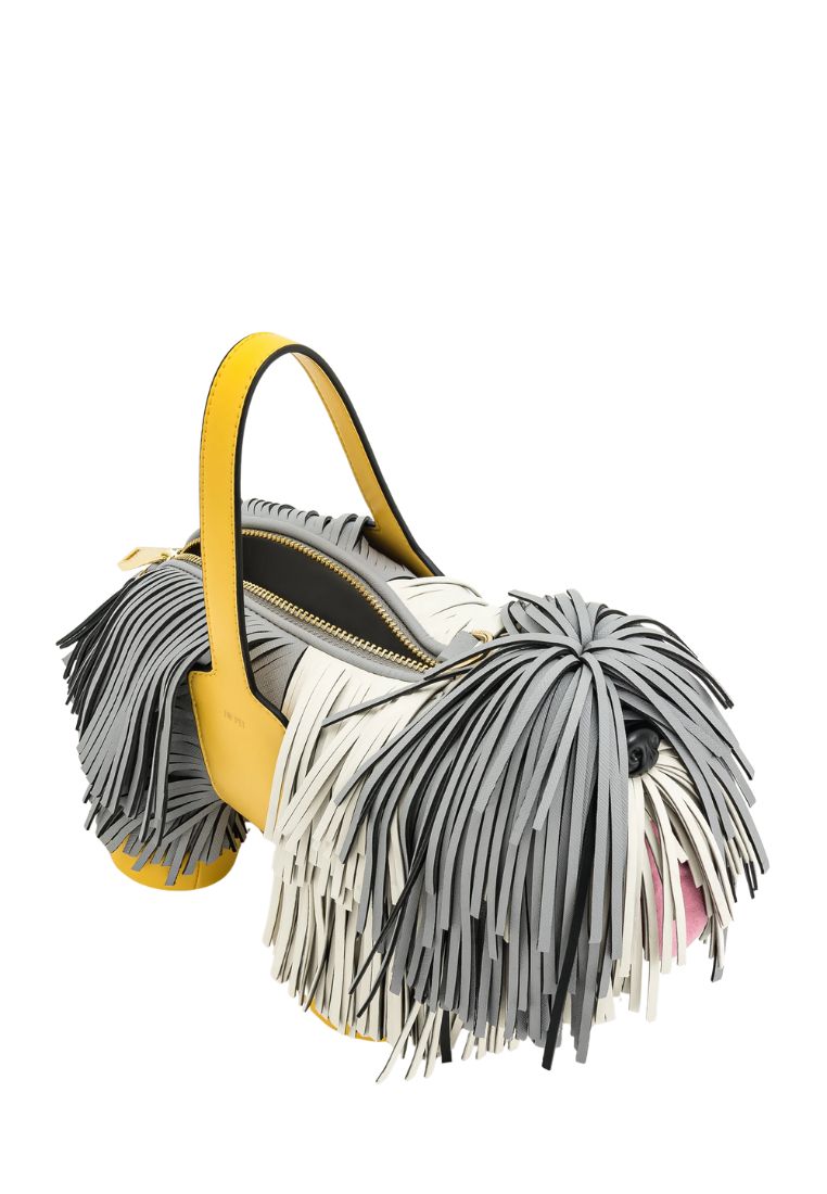 Nita Puppy Shape Handbag - Gray