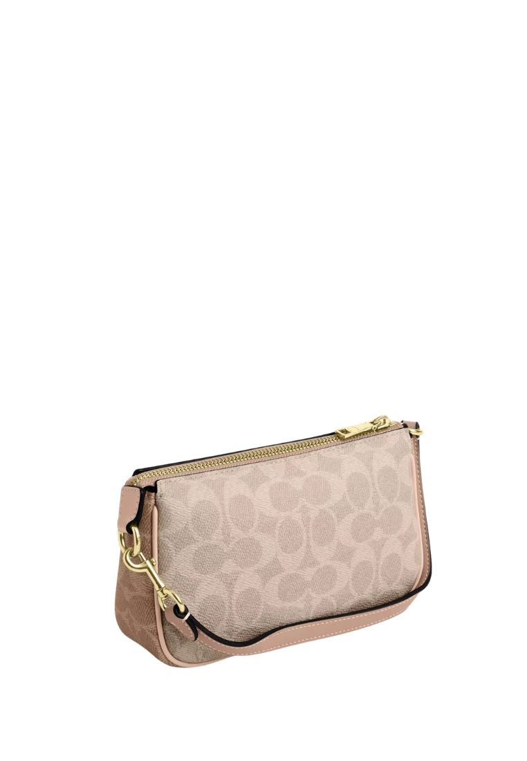 Nolita 19 In Blocked Signature Canvas Gold Sand Tan