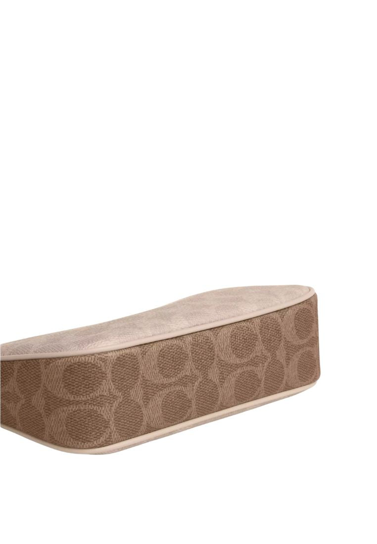 Nolita 19 In Blocked Signature Canvas Gold Sand Tan