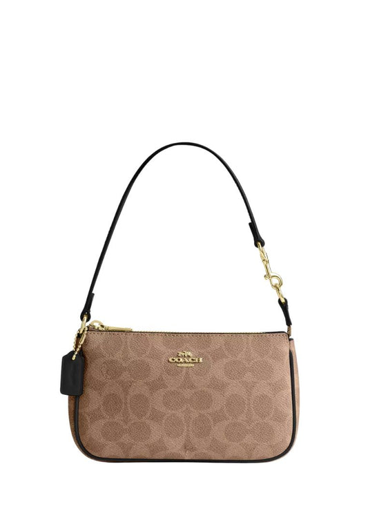 Nolita 19 In Signature Canvas Gold Tan Black