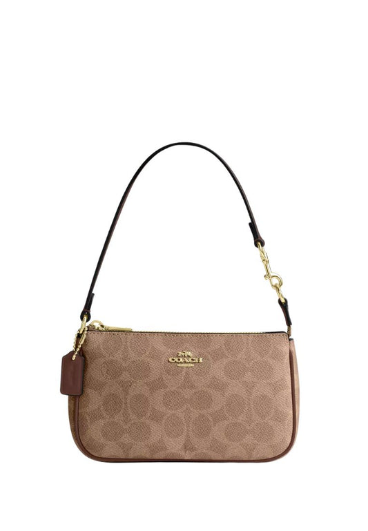 Nolita 19 In Signature Canvas Gold Tan Brown