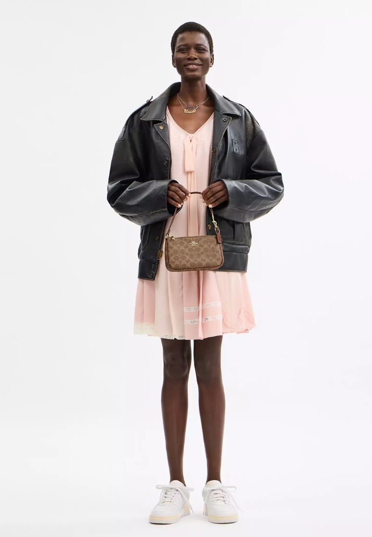 Nolita 19 In Signature Canvas Gold Tan Brown