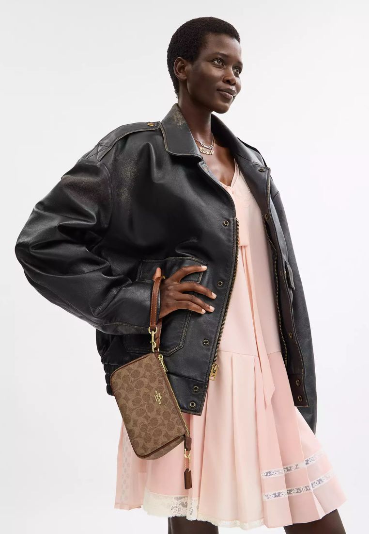 Nolita 19 In Signature Canvas Gold Tan Brown