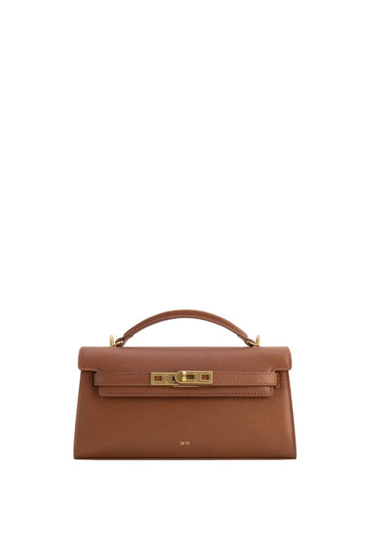 Noor Top Handle Bag - Brown