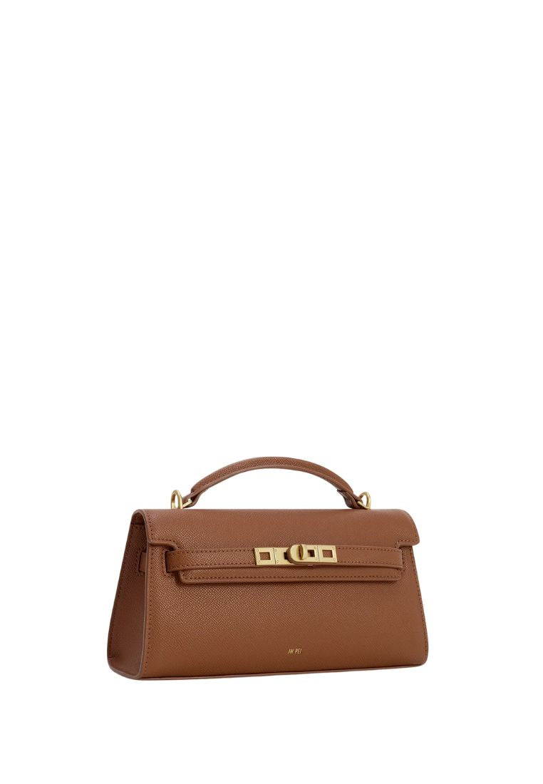 Noor Top Handle Bag - Brown