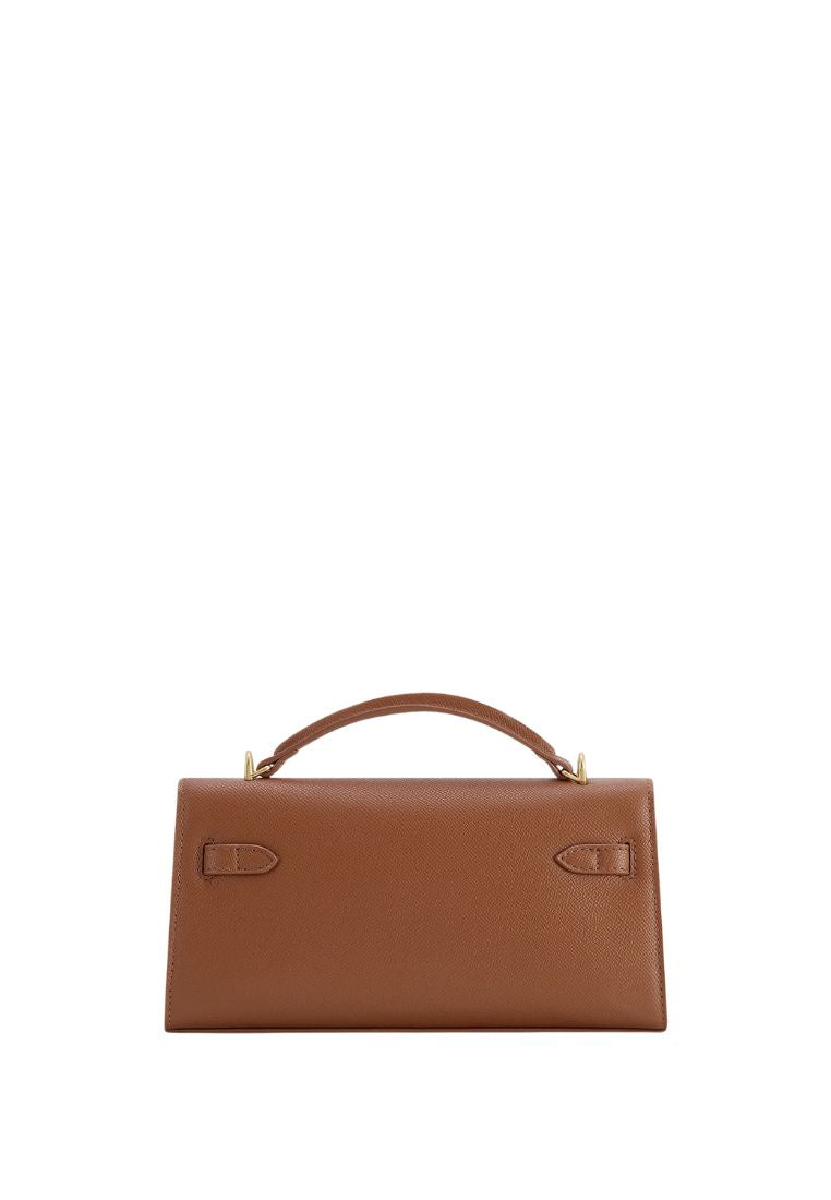 Noor Top Handle Bag - Brown