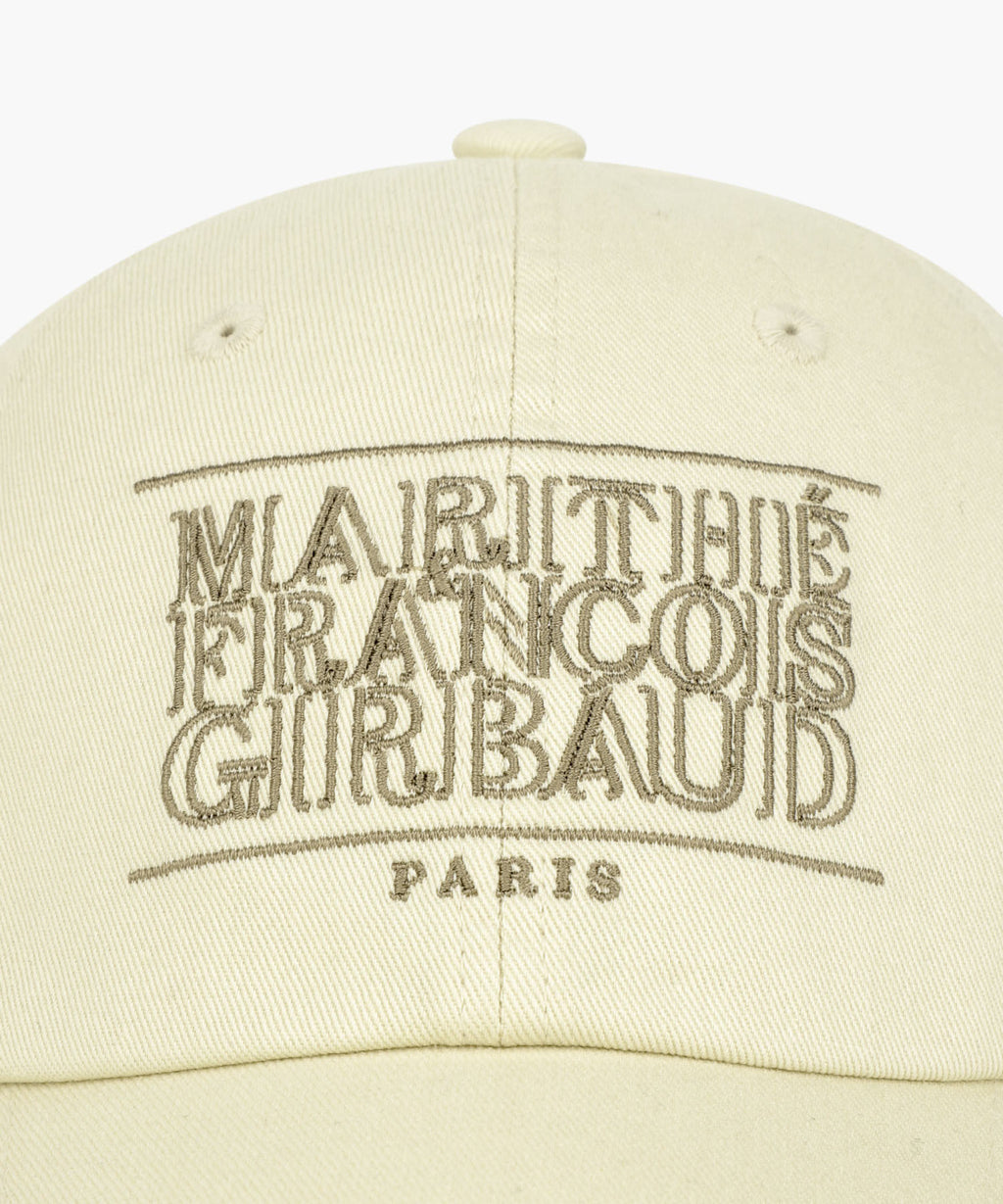OUTLINE CLASSIC LOGO CAP ivory
