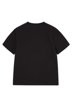 Oil Painting Graphic Woman Short Sleeve T-Shirt Black