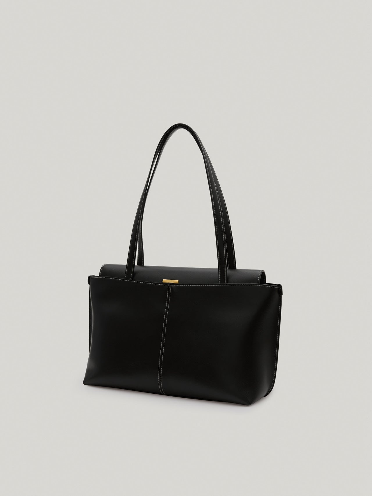 PANIER FLAP BAG soft black