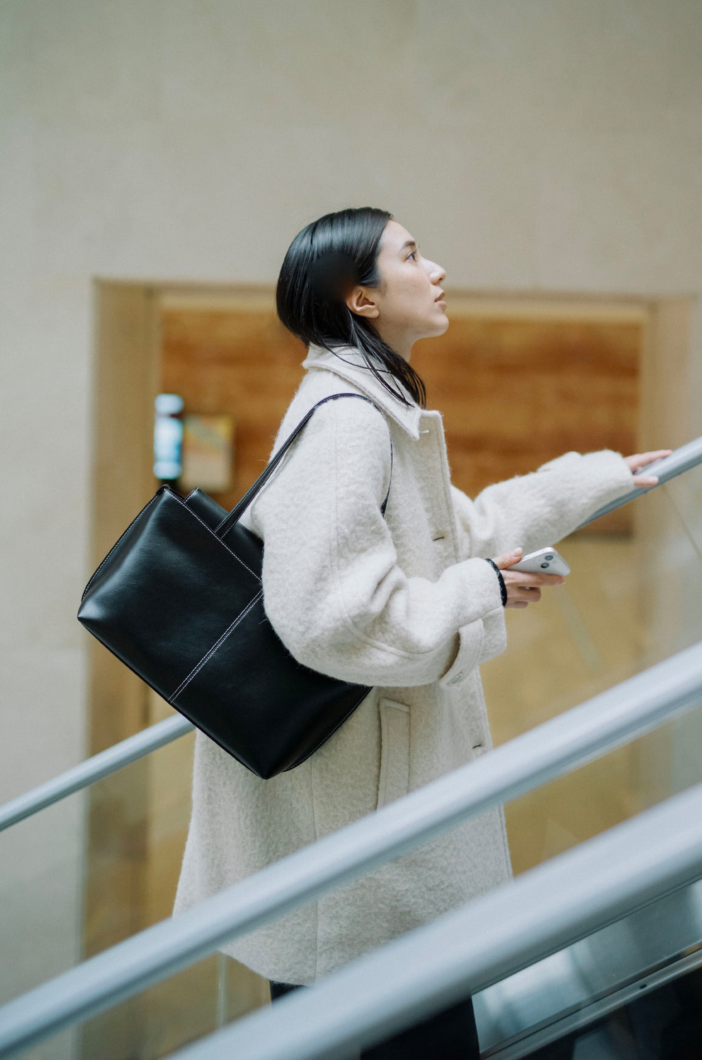PANIER FLAP BAG soft black