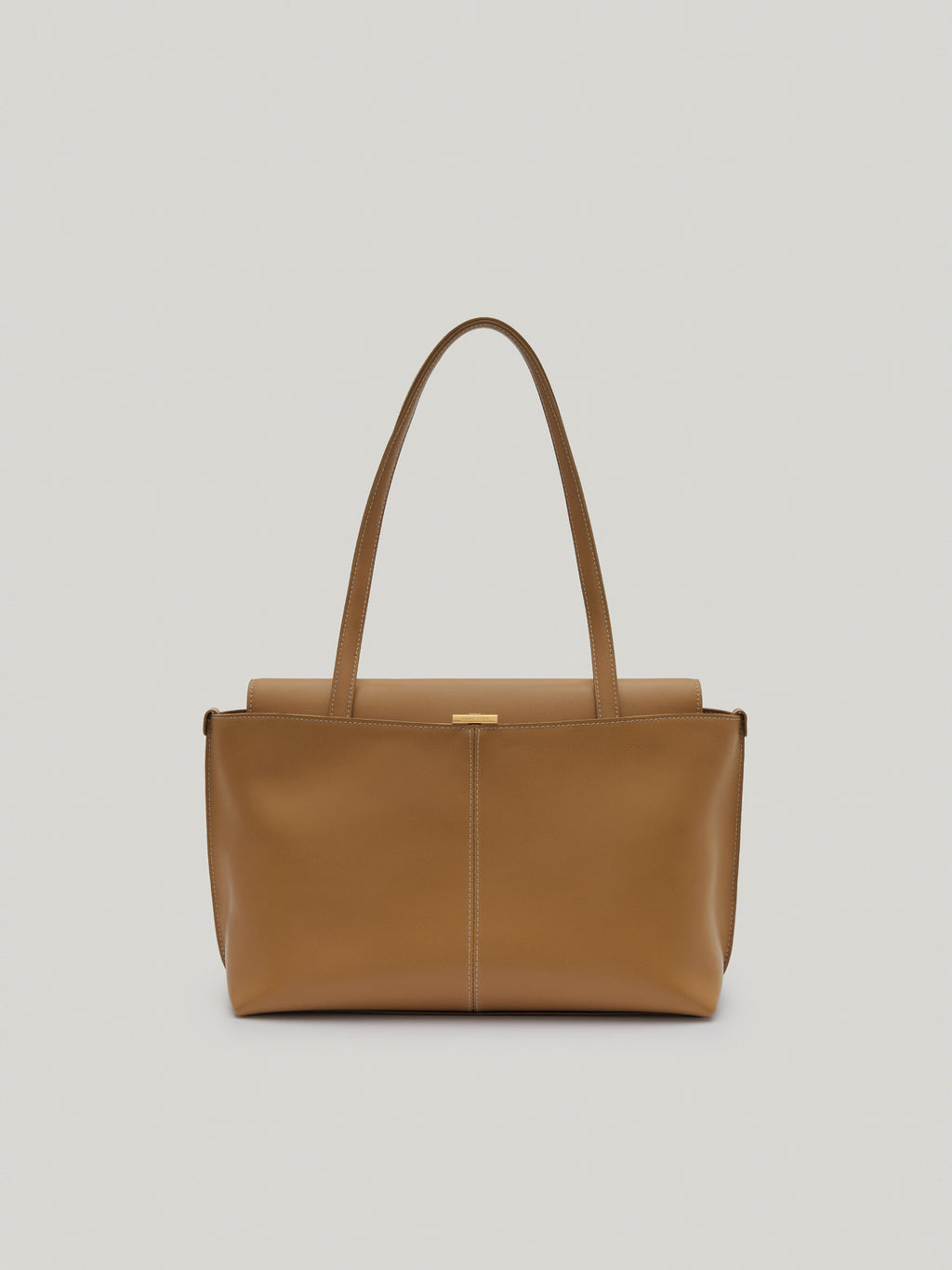 PANIER FLAP BAG tan brown