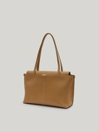 PANIER FLAP BAG tan brown