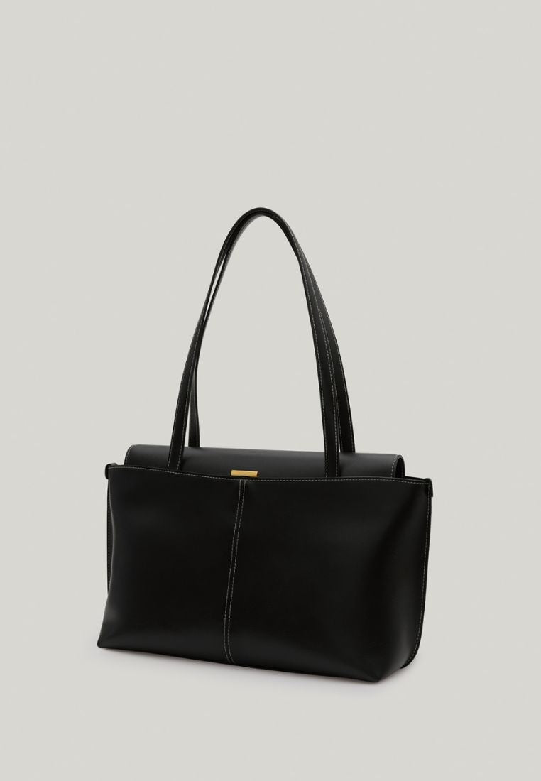PANIER FLAP BAG soft black