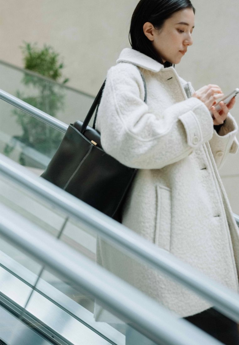 PANIER FLAP BAG soft black