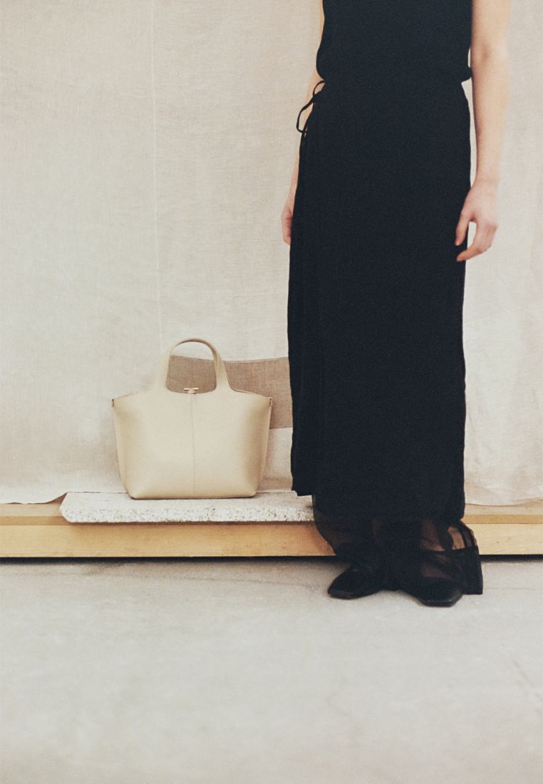 PANIER TOTE BAG egg beige