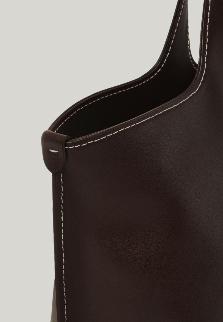 PANIER TOTE BAG organ brown