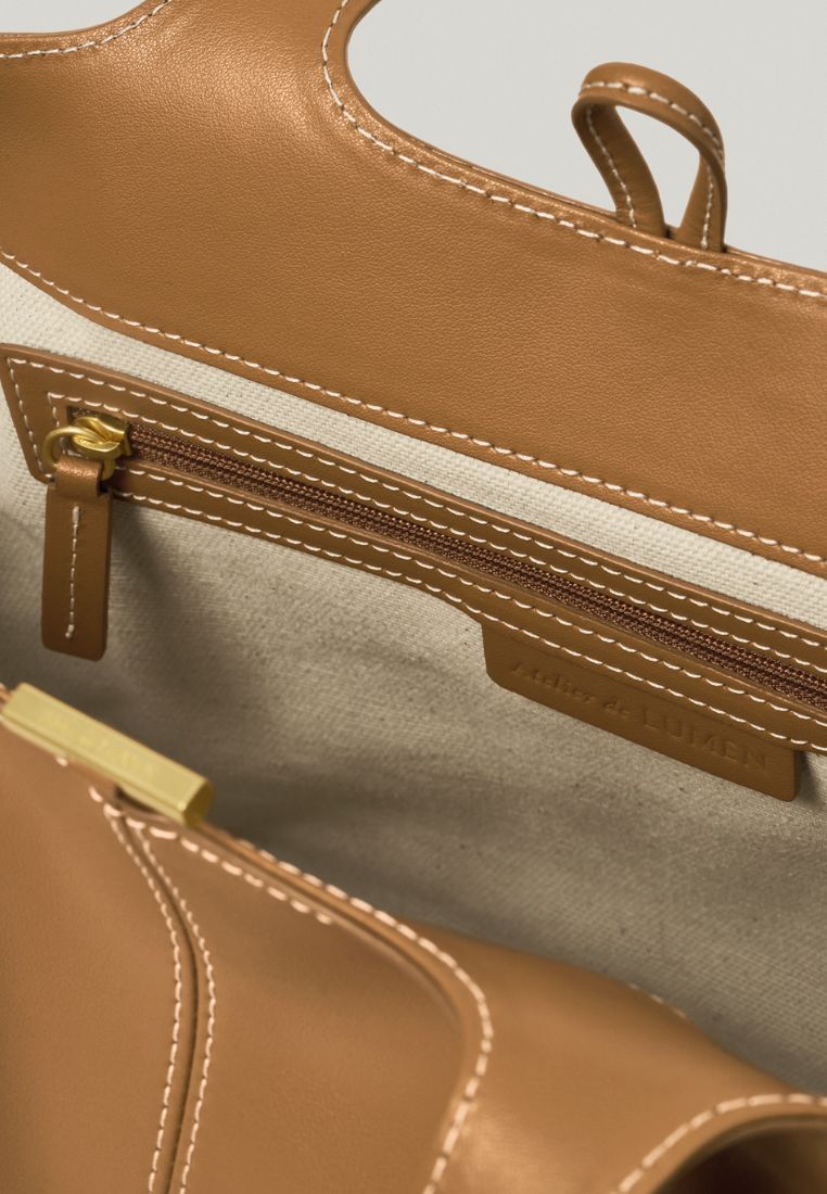 PANIER TOTE BAG tan brown