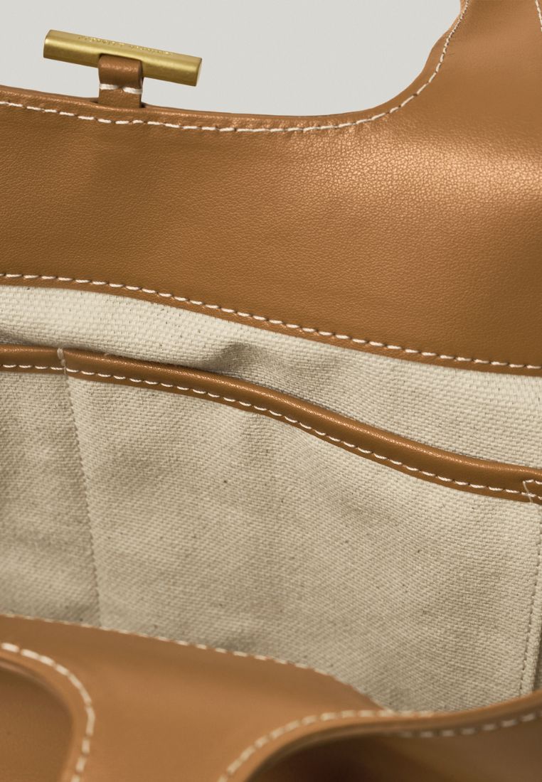 PANIER TOTE BAG tan brown