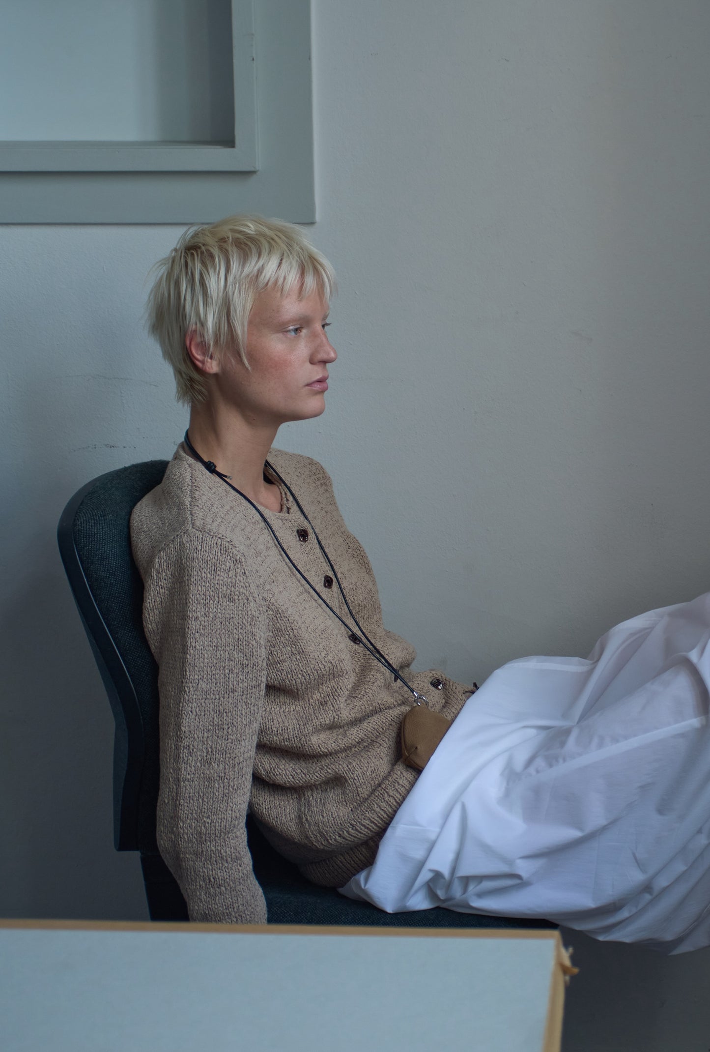 PAVE FRAME CASE nubuck fawn