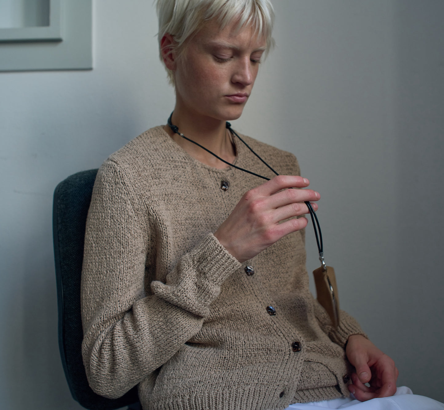 PAVE FRAME CASE nubuck fawn