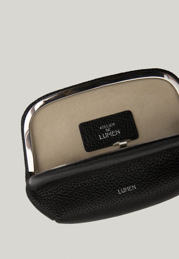 PAVE FRAME POUCH soft black