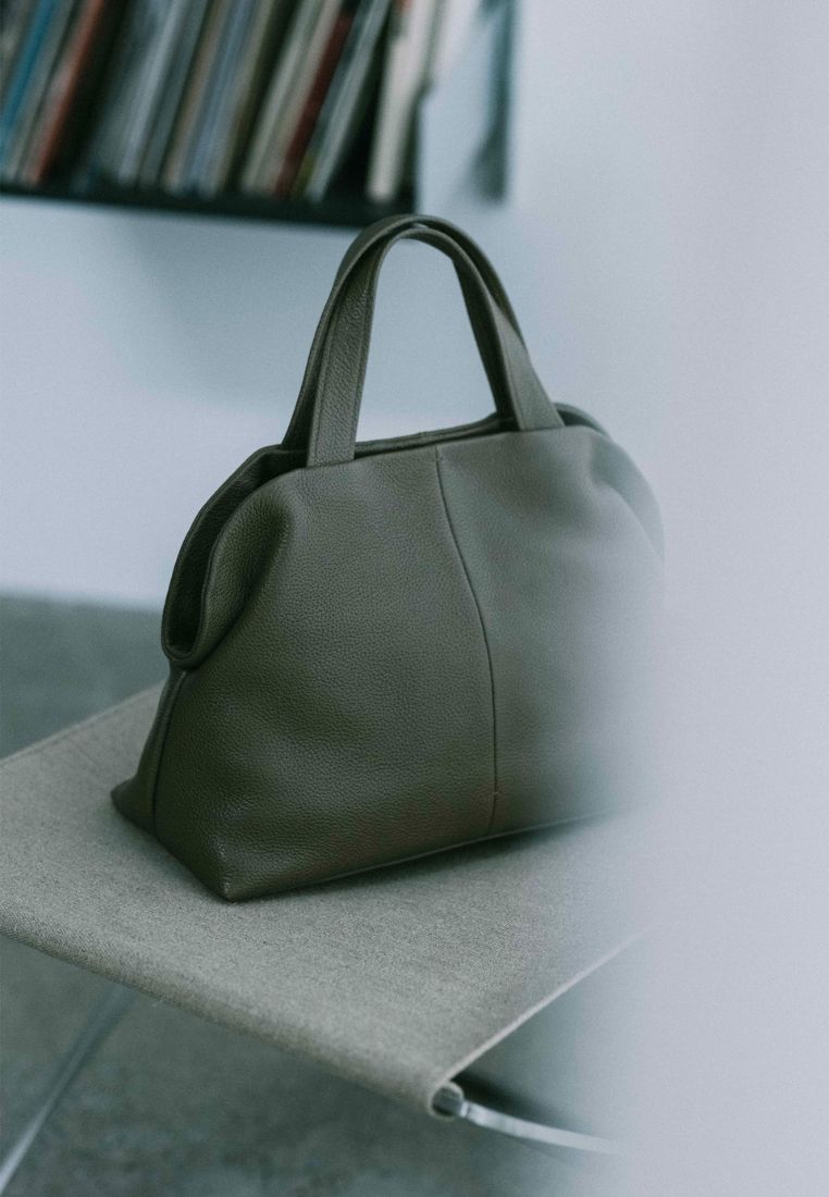 PAVE TOTE BAG mud brown