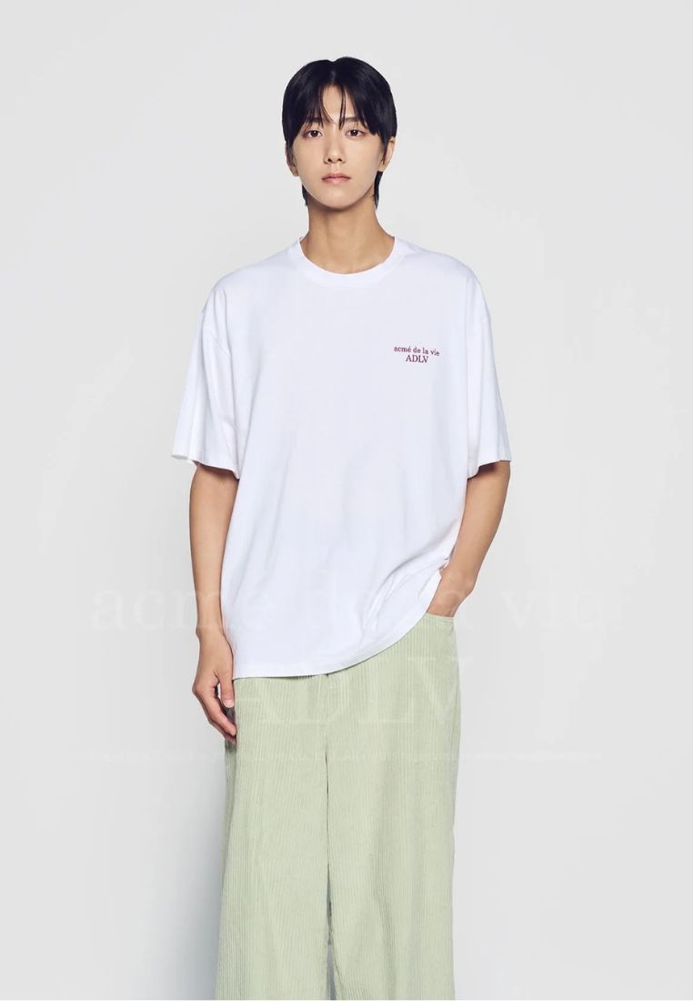 PIXEL BASIC LOGO Short Sleeve T-Shirt White