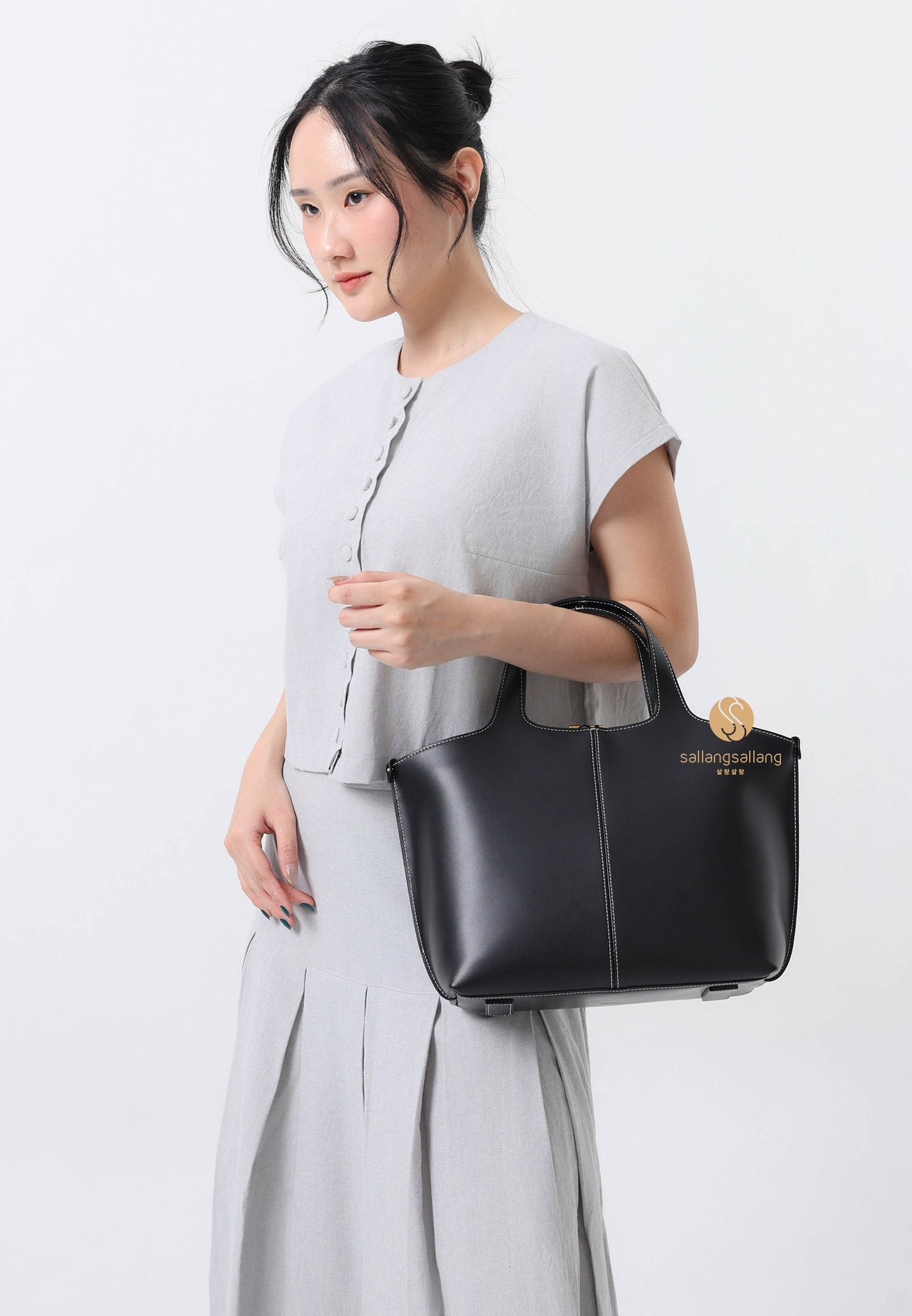 PANIER TOTE BAG soft black