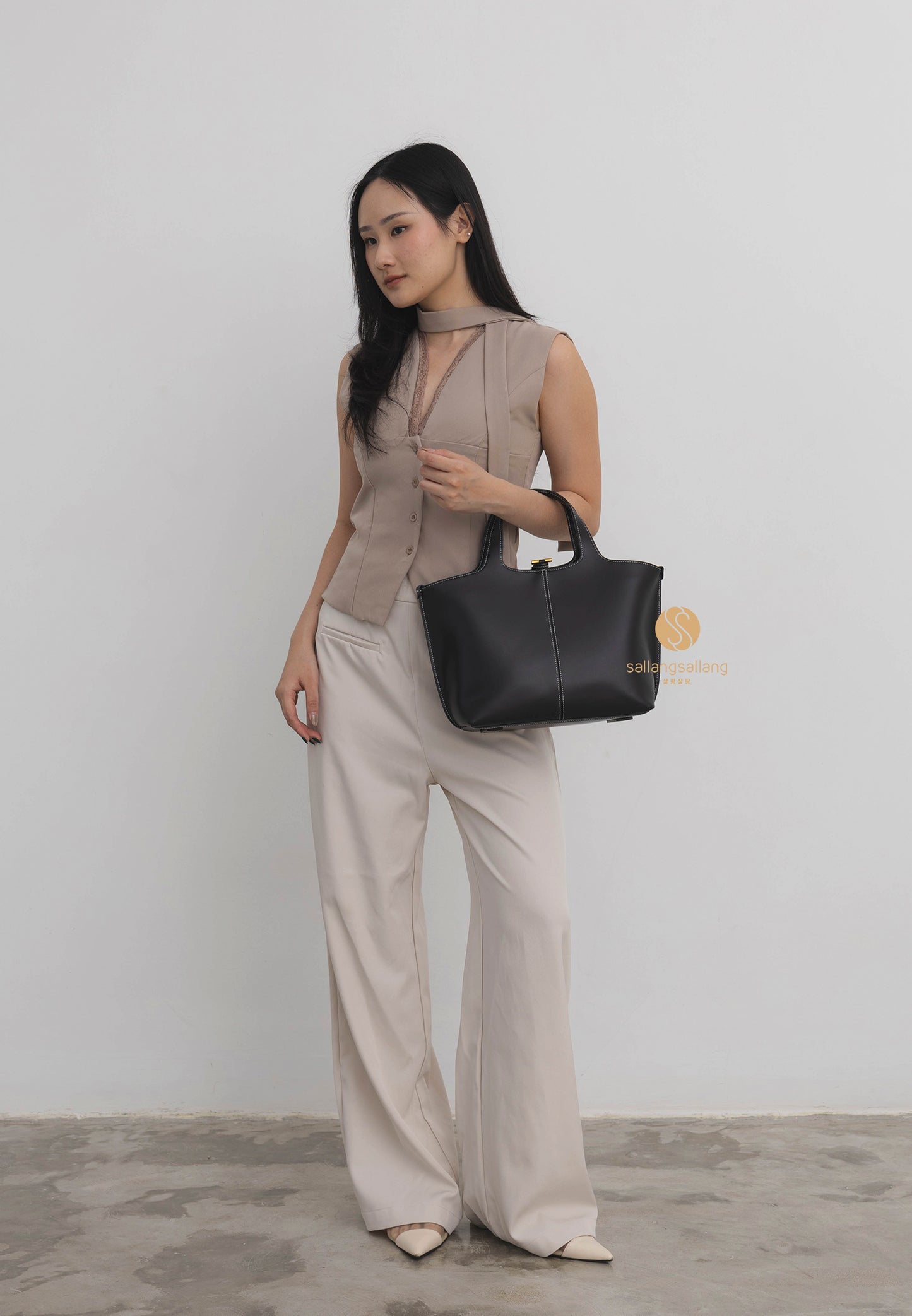 PANIER TOTE BAG soft black