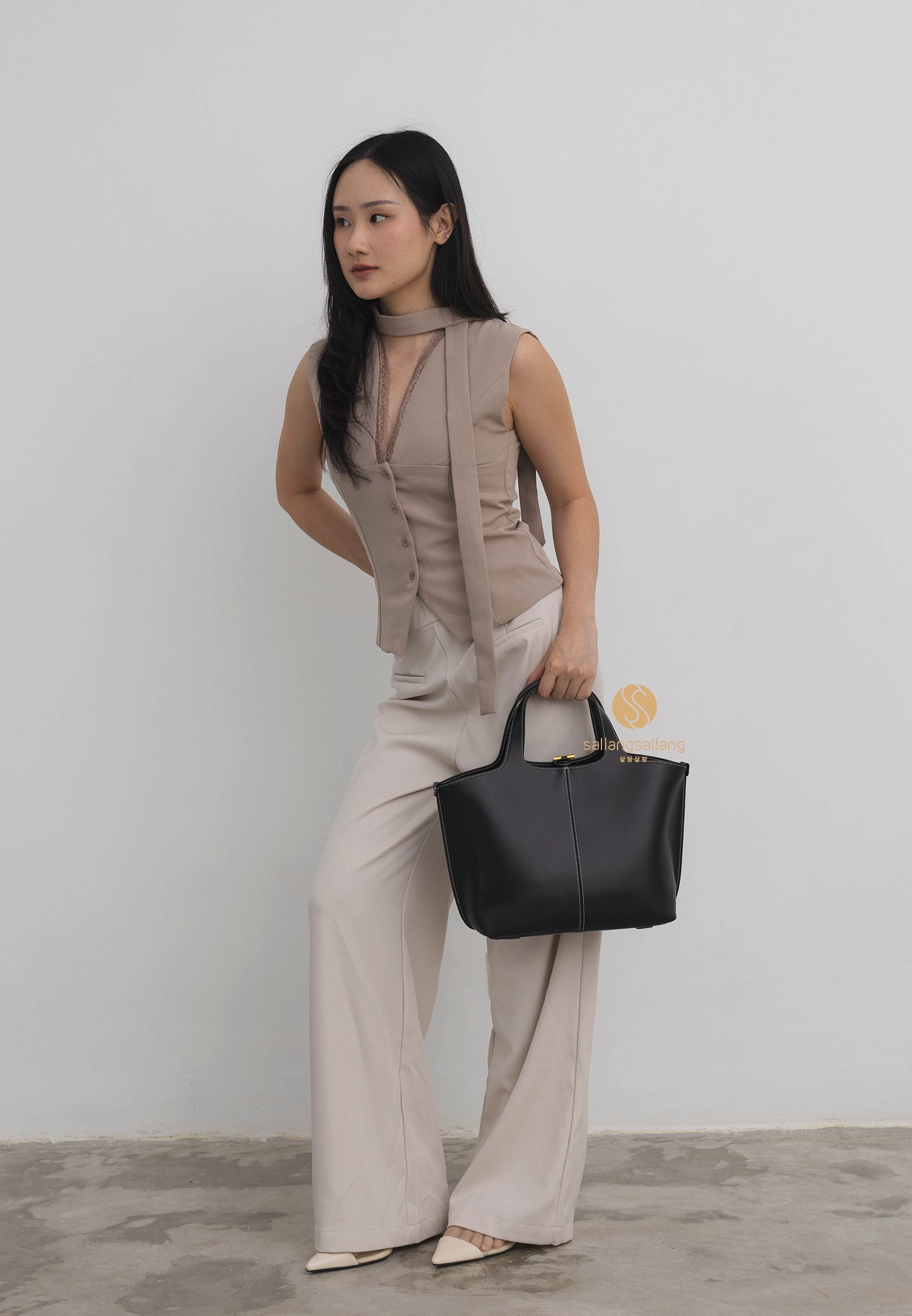 PANIER TOTE BAG soft black