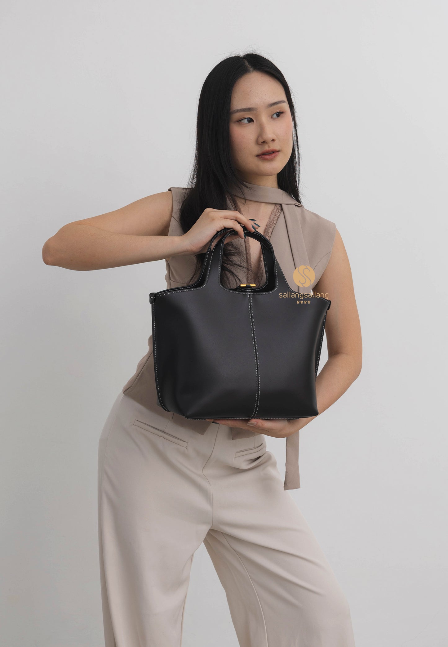 PANIER TOTE BAG soft black