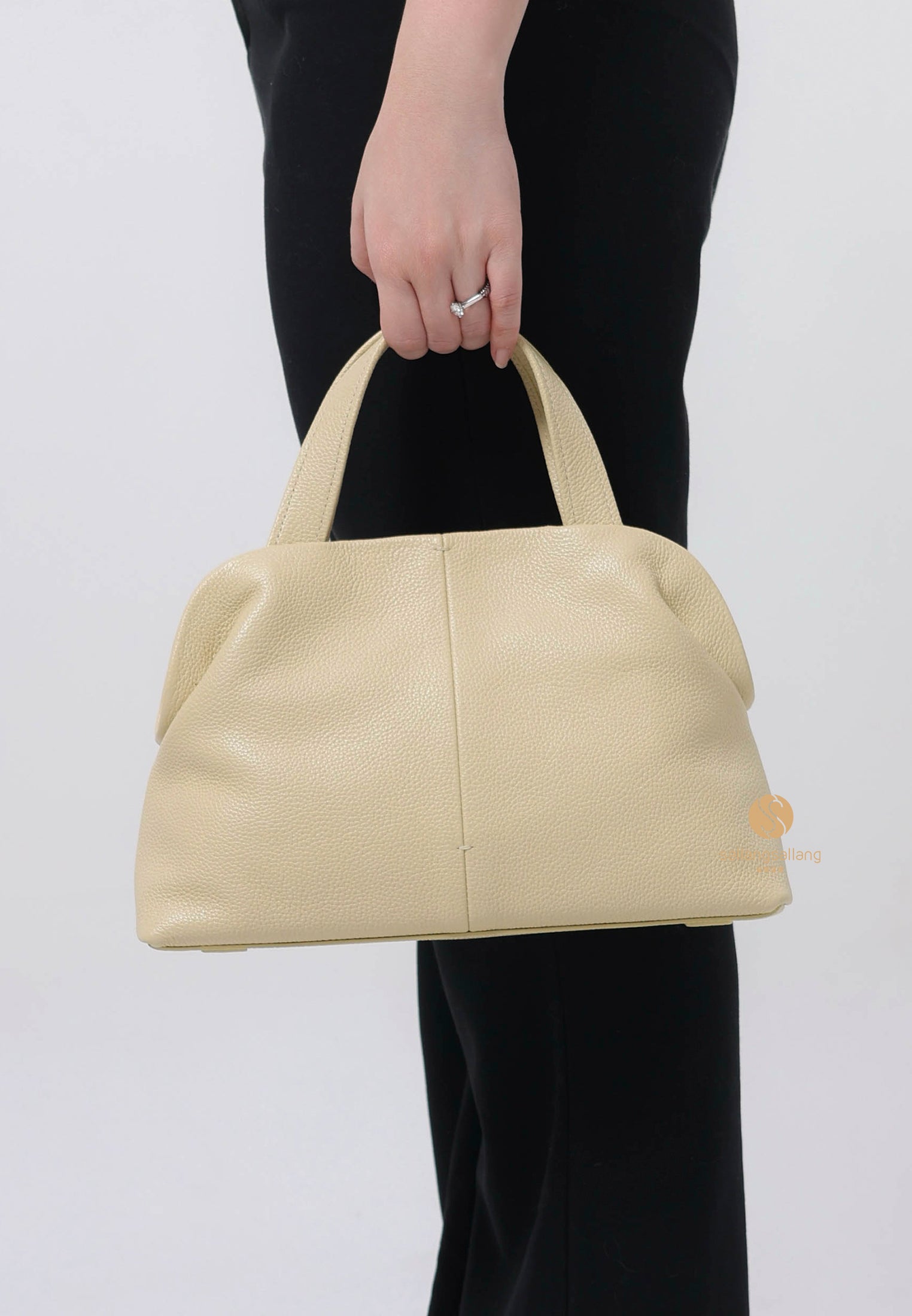 PAVE PETIT BAG hay yellow