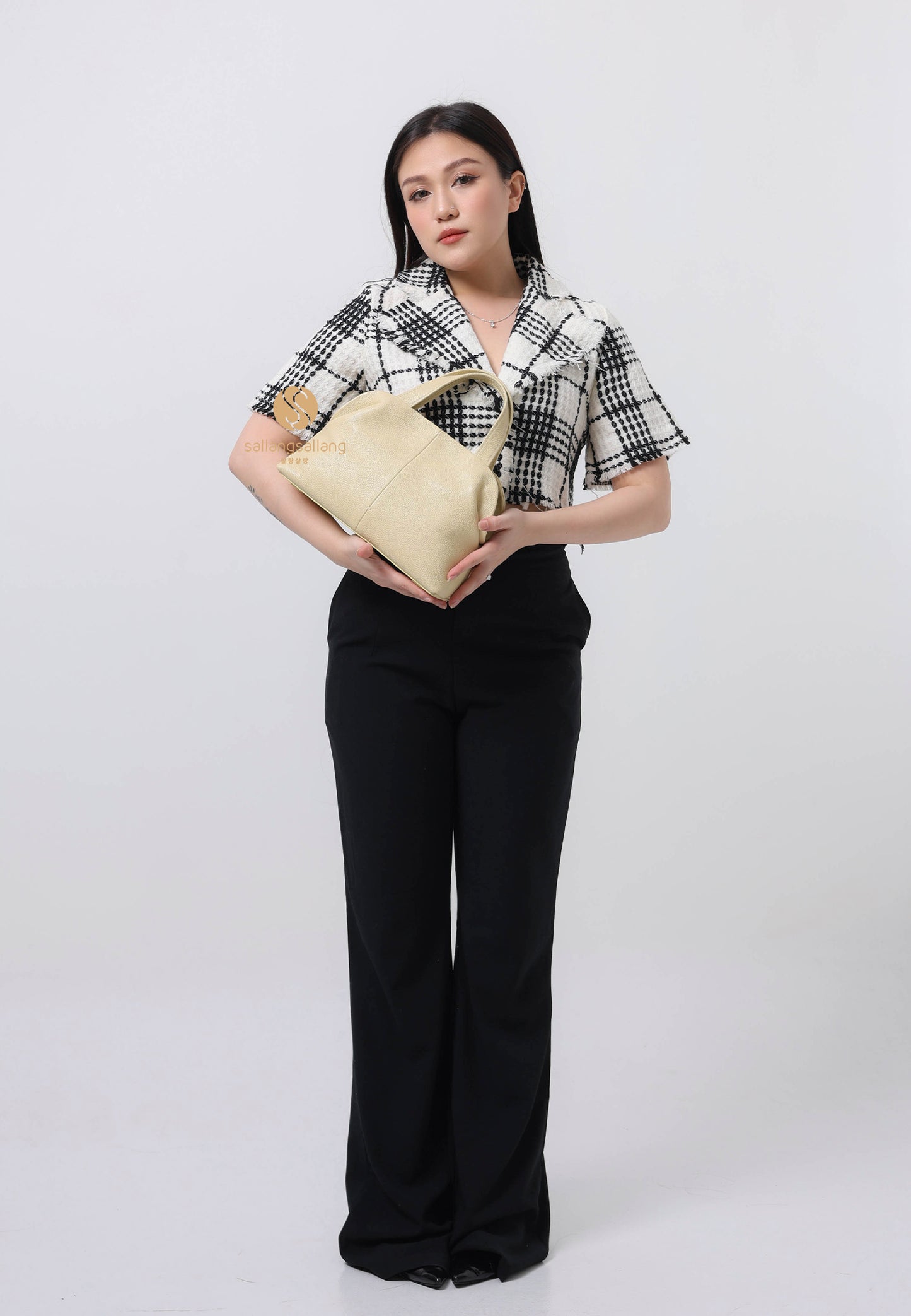 PAVE PETIT BAG hay yellow