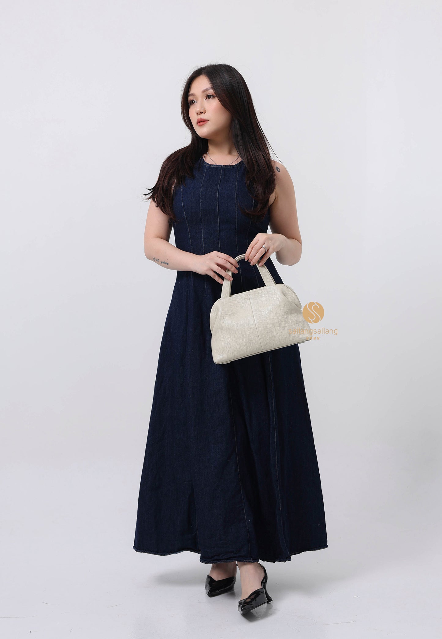 PAVE PETIT BAG misty white