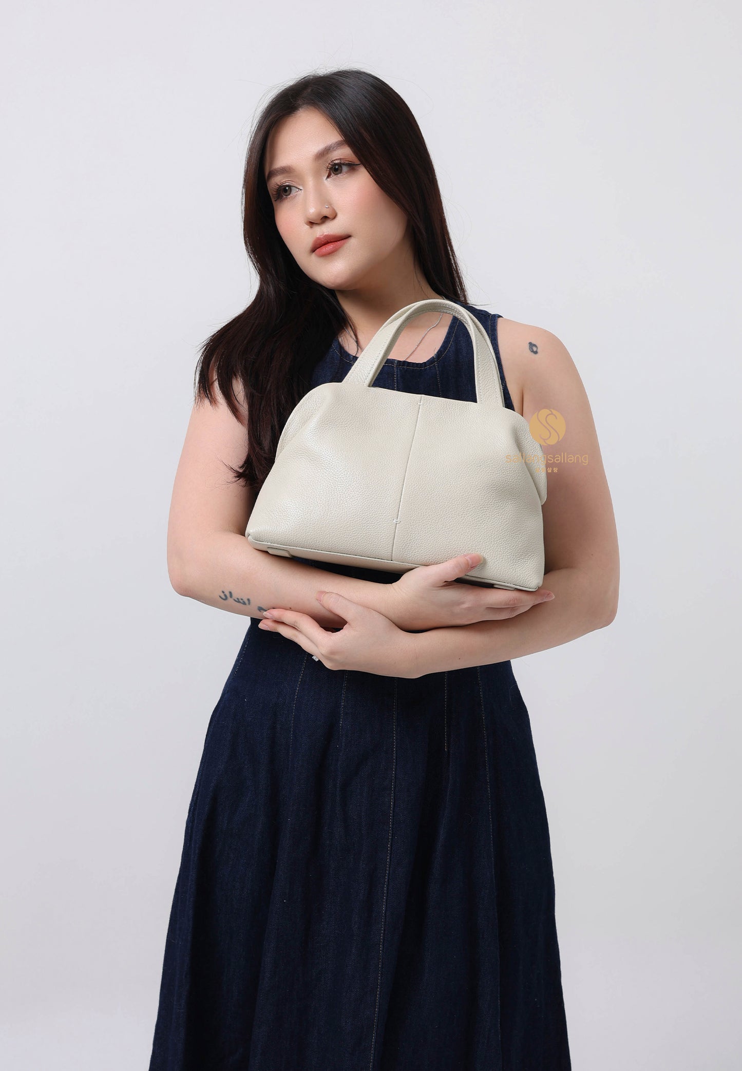 PAVE PETIT BAG misty white
