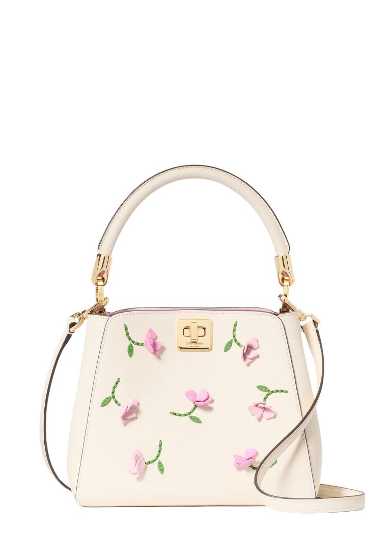 Phoebe Applique Small Top Handle Bag Meringue Multi