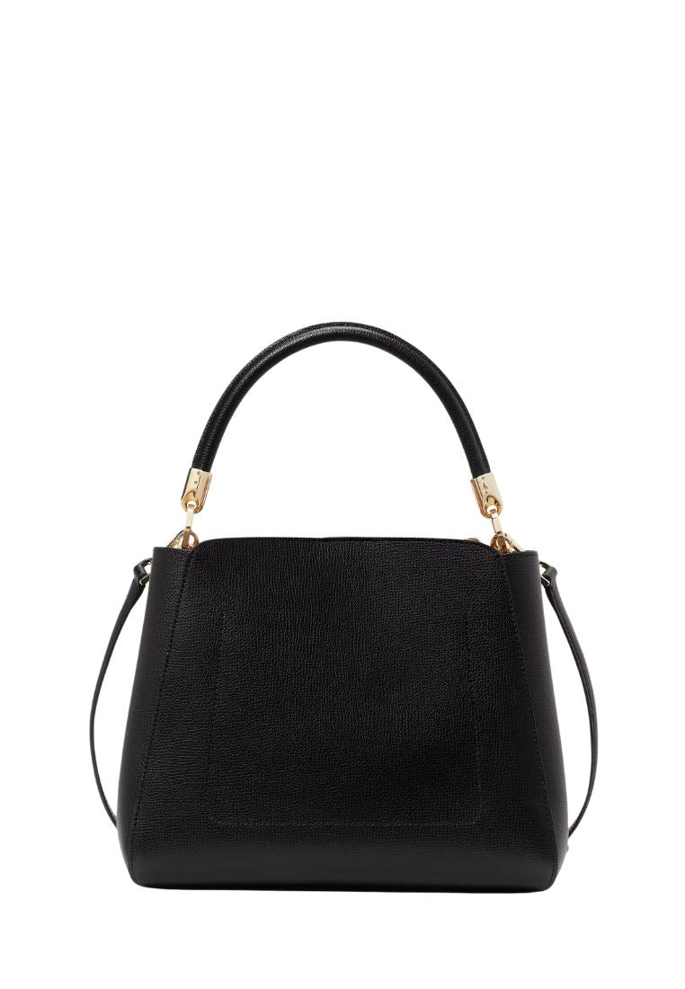 Phoebe Medium Top Handle Satchel Black