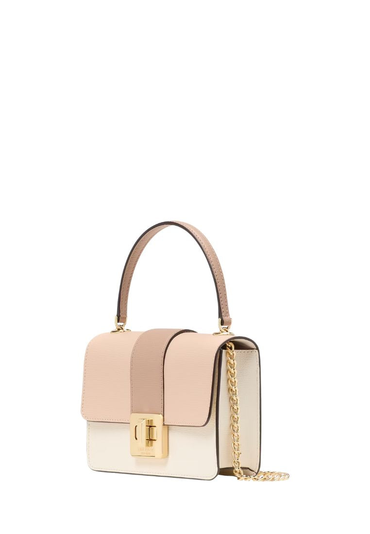 Phoebe Turnlock Mini Flap Crossbody Toasted Hazelnut