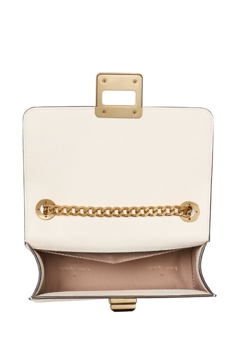 Phoebe Turnlock Mini Flap Crossbody Toasted Hazelnut