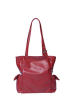 Pocket Shopper Bag M Goat Red